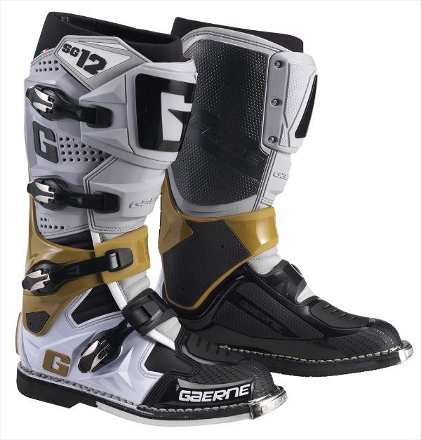 Gaerne SG12 Motocross Boots Grey Magnesium White